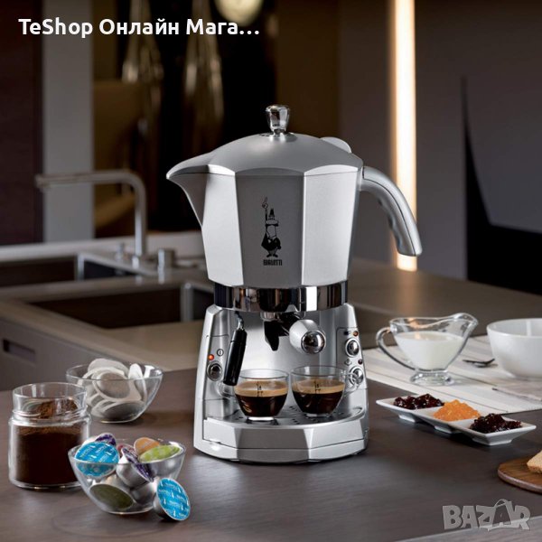 Кафемашина за еспресо и капсули 2 в 1 Bialetti Mokona с лепена кана, снимка 1
