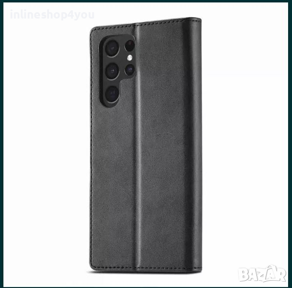 Кожен Калъф Тип Тефтер за Samsung Galaxy S22 / S22+ / Ultra /360 Кейс, снимка 1