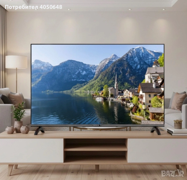 Телевизор Rancore T-50S14 – 50" 4K Smart LED с Android, Wi-Fi и DVB-T2/S2/C, снимка 1