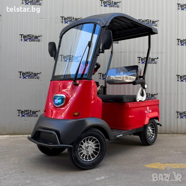 Електрическа четириколка GOLF-2 72V 23Ah 2-местна с покрив, снимка 1