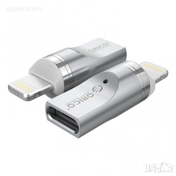 Преходник Адаптер от Micro USB към Lighting Магнитен Orico ML01-SV-BP Adapter Micro USB/Lighting, снимка 1