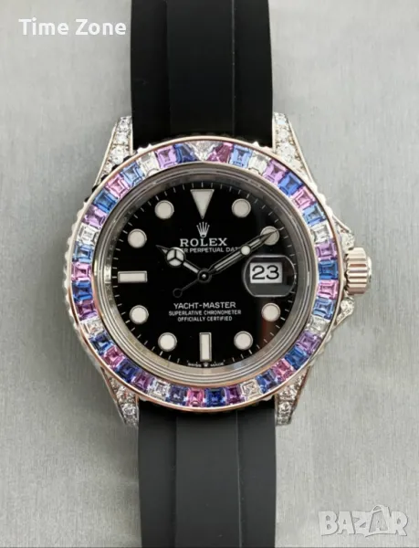 Rolex Yacht-Master 40mm "Aurora Borealis" White Gold Black Dial Дамски Различни Варианти, снимка 1