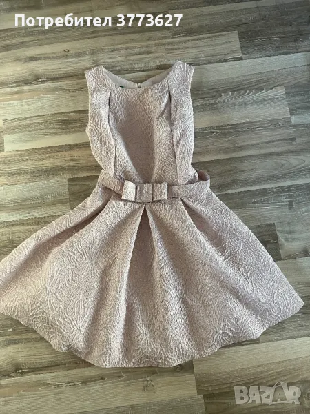 Рокля от жакард  с подвижен колан , снимка 1