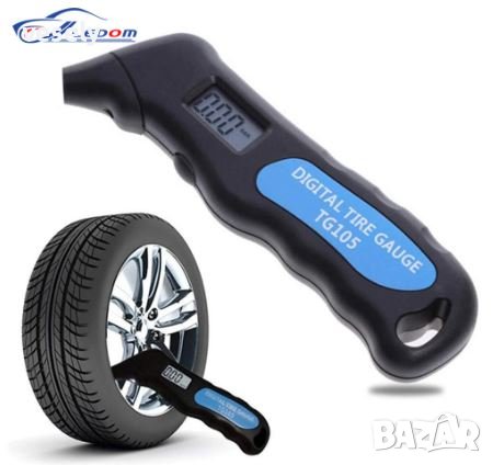 Цифров LCD манометър за гуми, снимка 1