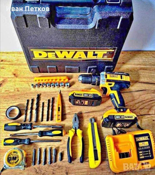  Акумулаторен ударен винтоверт Dewalt 36V с 2 батерии, снимка 1