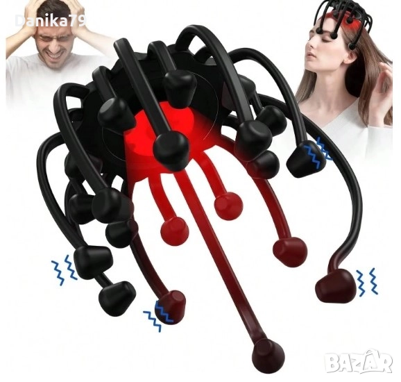 Интелигентен масажор за скалп и врат, снимка 1