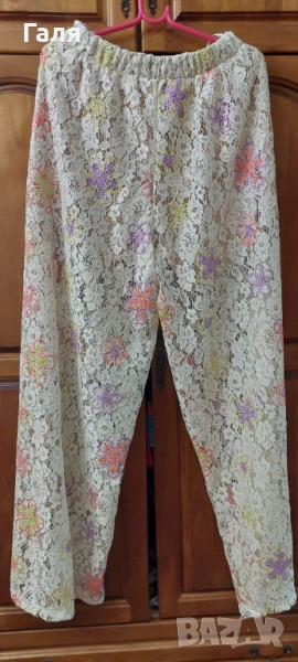 Дамски панталон ръчно шита дантела, размер ХЛ, снимка 1