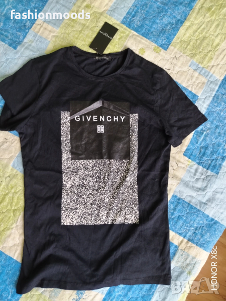 Мъжка тениска тъмно синя Givanchy втален модел размер: М, снимка 1