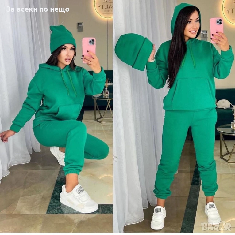 Black Weekend💯✅🖤Дамски Зелен Спортен Комплект Код A1171, снимка 1