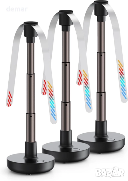 TOPK 3 броя акумулаторни вентилатори за маса, захранвани от USB, до 10 часа работа, снимка 1