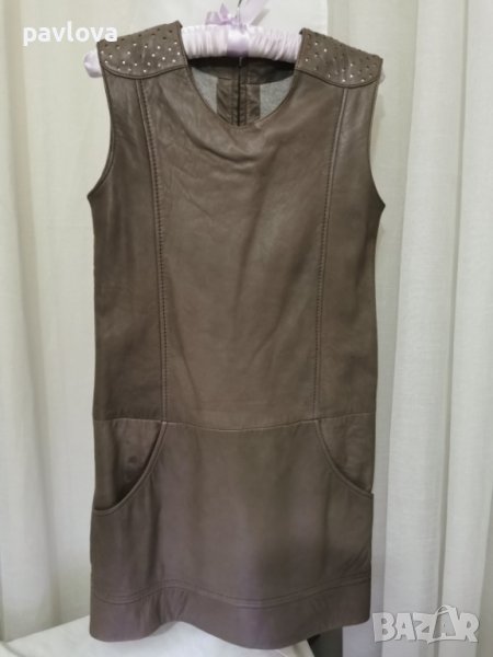 Рокля oт с подплата естествена кожа  марка ISATO, снимка 1