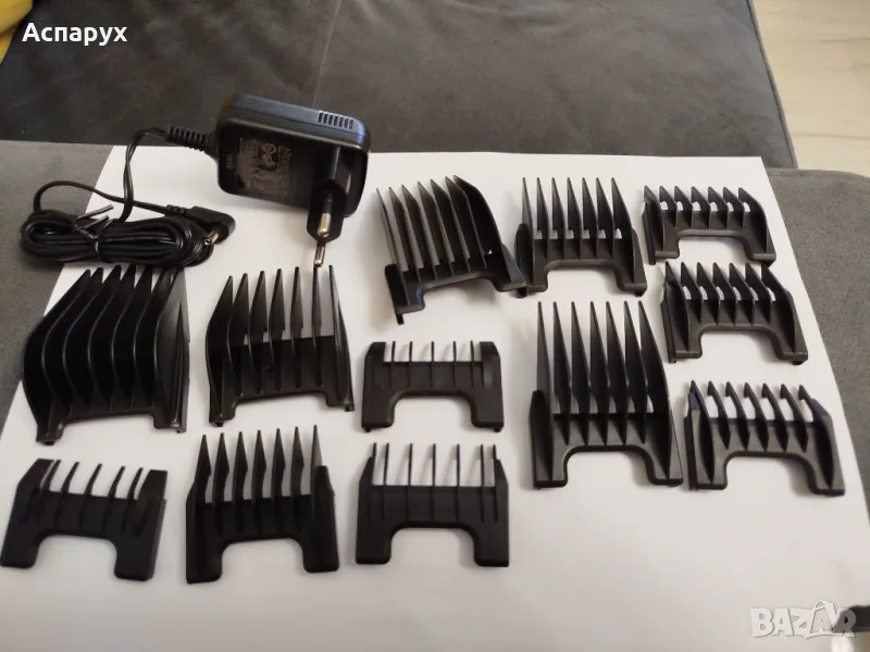 Зарядно, приставки за тример, машинка за подстригване Уохъл WAHL LITHIUM BLACK, снимка 1