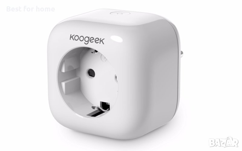 Smart контакт Koogeek P4EU, WiFi, Apple Homekit, бял, снимка 1