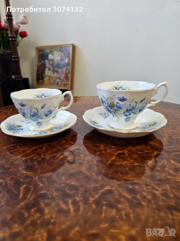 Чаши за кафе от костен порцелан, снимка 1