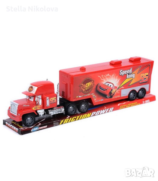 Детски тир Маккуин с отварящо се ремарке, снимка 1