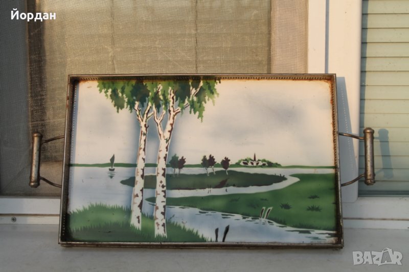 Чехословашки порцеланов поднос 1920 година , снимка 1