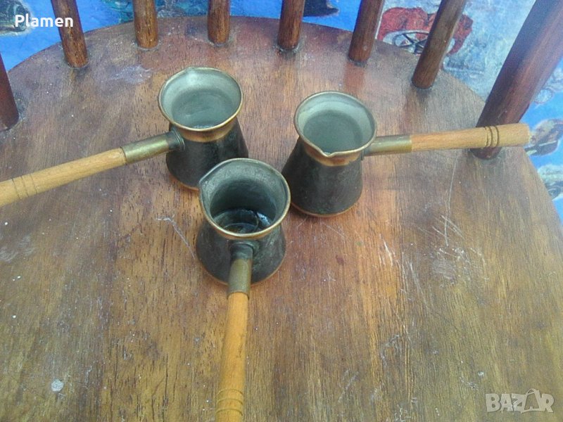 Три стари съветски джезвета за кафе, снимка 1