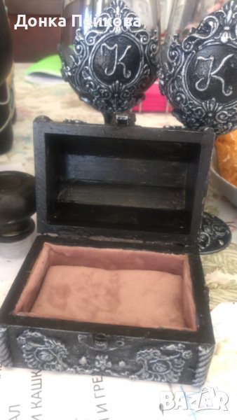 Ръчно декорирана кутия за бижута, снимка 1