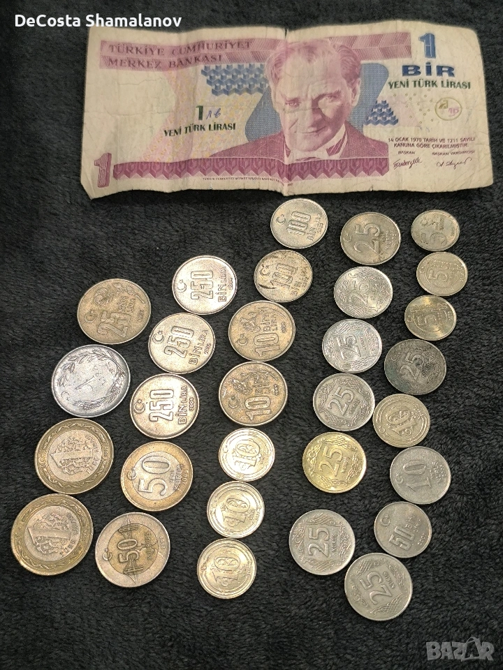 Турски монети и банкнота 1972-2020, снимка 1