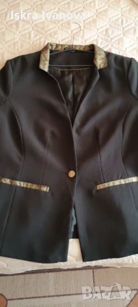 Официално черно дамско сако KIABI, размер 46, снимка 1