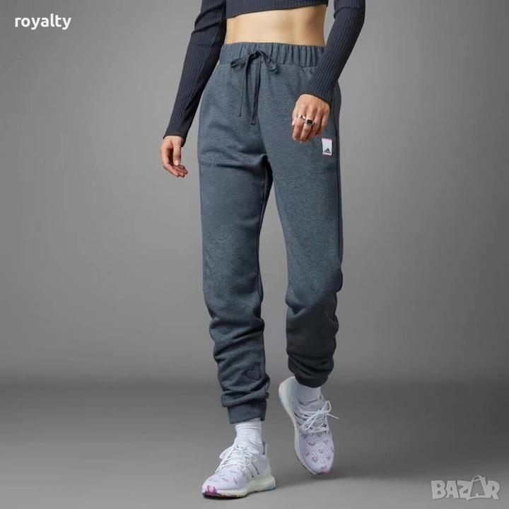 Adidas Оригинален Дамски Спортен Панталон, Сив, XS, снимка 1