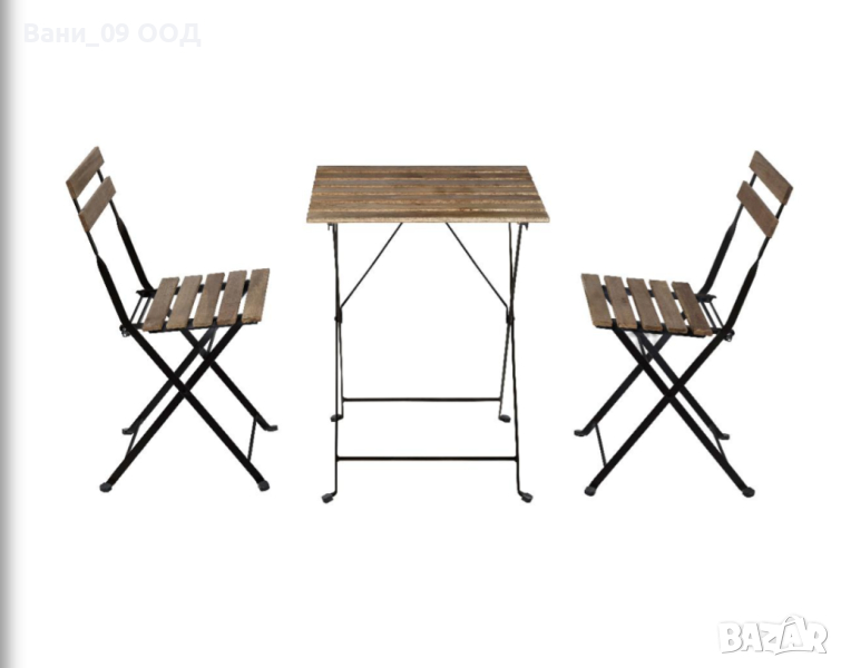 Градински сет маса с 2 стола, снимка 1
