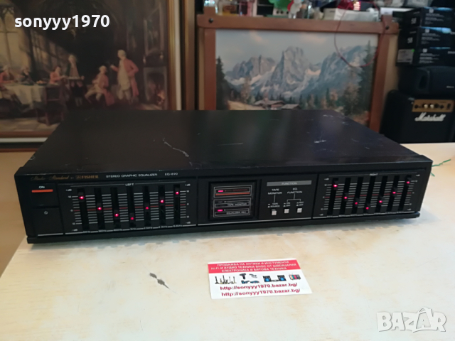 FISHER EQUALIZER-JAPAN 1504221225, снимка 5 - Ресийвъри, усилватели, смесителни пултове - 36465495