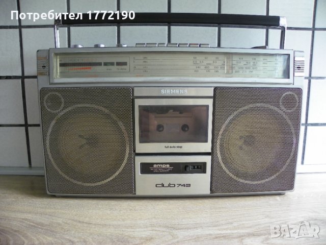 Стерео касетофон SIEMENS CLUB 743, снимка 1 - Радиокасетофони, транзистори - 41898784