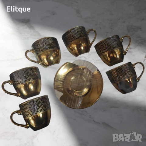 Изискан комплект за сервиране на кафе, за перфектното кафе изживяване, снимка 3 - Чаши - 52894860
