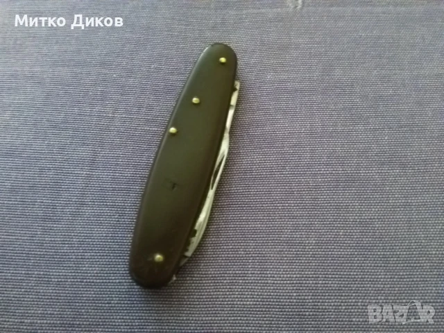 "M W" Rostfrei German c.1940's Pocket Knife немско ножче винтидж 80х62 мм острие без луфт, снимка 7 - Ножове - 51084304