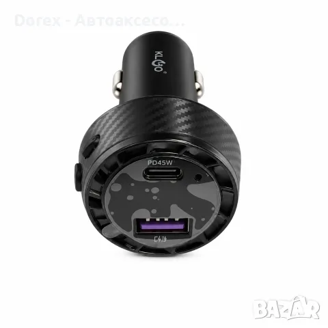 FM трансмитер KLGO TC-25PD Bluetooth 5.3 45W, снимка 2 - Аксесоари и консумативи - 55802744
