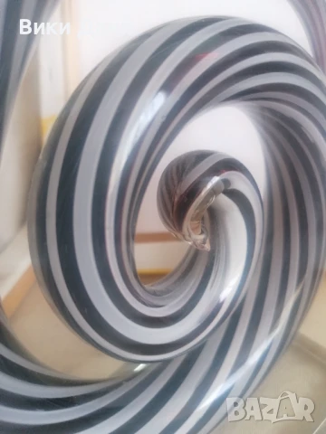 Оригинална Морано скулптура с кристална прозрачна основа, снимка 5 - Статуетки - 50816261