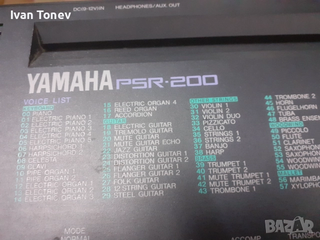 Синтезатор "Yamaha" PSR 200, снимка 7 - Синтезатори - 51511445