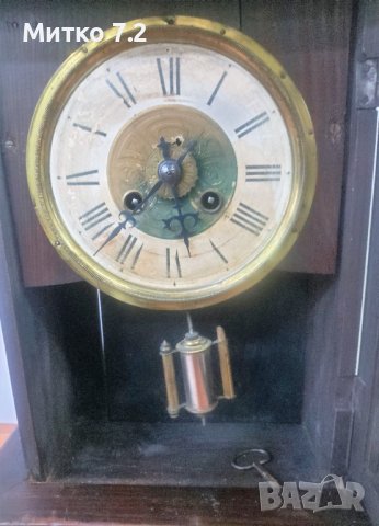 Стар настолен механичен часовник, снимка 7 - Антикварни и старинни предмети - 39617109