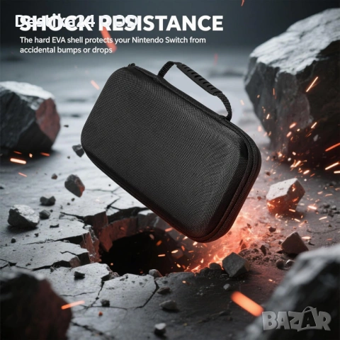 Твърд калъф за Nintendo Switch 2 с място за 12 игри и аксесоари, снимка 7 - Калъфи, кейсове - 53481155