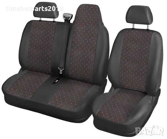 Тапицерия ЛУКС капитонирана Renault Master, Nissan Interstar, Opel Movano 2010+ червен конец