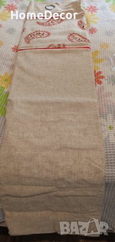 Нови завеси комплект два броя с бродерия , снимка 11 - Пердета и завеси - 42210592