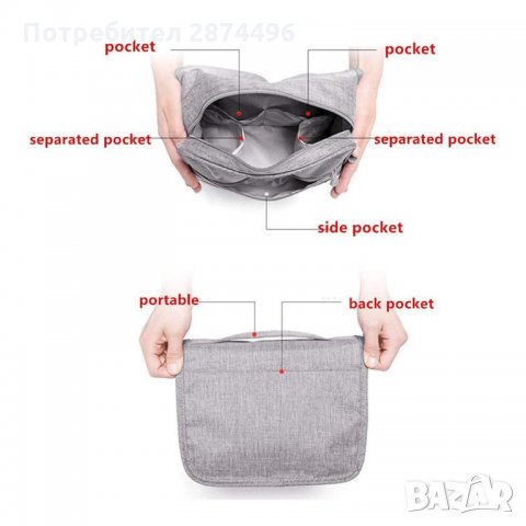 3018 Травел органайзер за тоалетни принадлежности, снимка 8 - Органайзери - 35764037