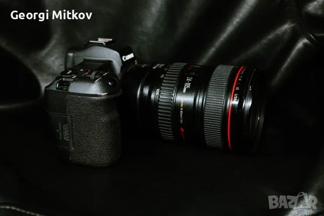 Canon EOS R + Обектив Canon EF 24-105mm + 2 батерии, снимка 2 - Фотоапарати - 55681643