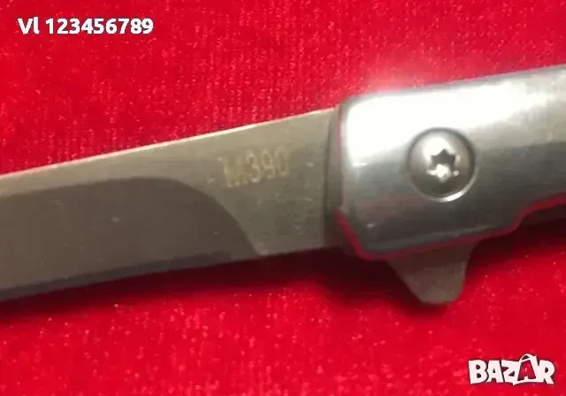 Сгъваем джобен нож M390 - 78х194 , снимка 4 - Ножове - 50741306