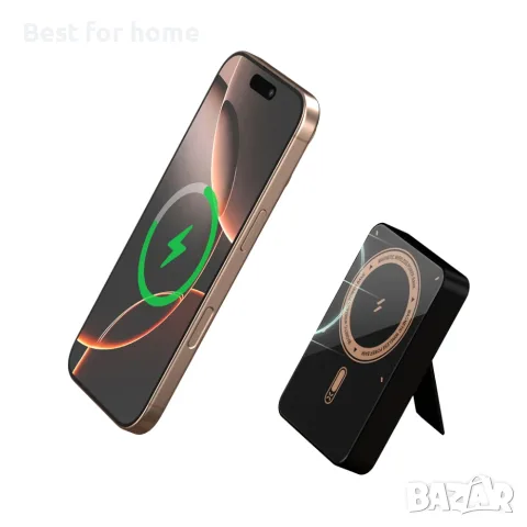 Mocoll Ultra Slim Tiny Icy Crystal 5000mAh външна батерия с поставка, снимка 3 - Външни батерии - 55938191