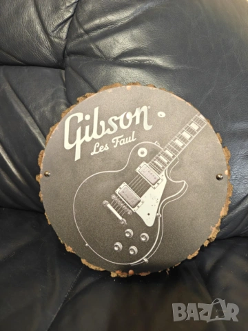 Gibson Les Paul Metal & Oak Sign , снимка 7 - Китари - 53464893