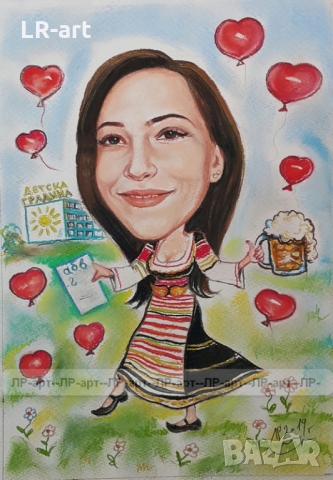 КАРИКАТУРИ,  ШАРЖ с пастели и моливи,ръчно рисувани  от снимка по ваш избор., снимка 5 - Картини - 36074806