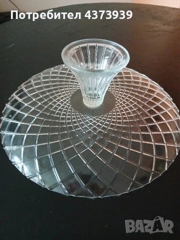 Стъклено плато на столче - 2 бр. , снимка 6 - Чинии - 52711540