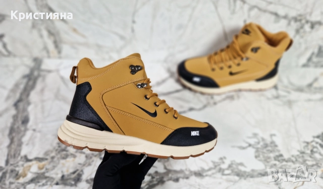 Мъжки зимни кубинки с топла дебела вата реплика на nike