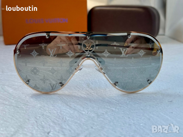 Louis Vuitton 2023 висок клас мъжки слънчеви очила маска, снимка 2 - Слънчеви и диоптрични очила - 44827350