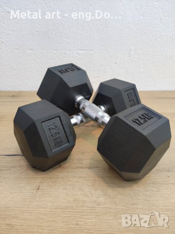 Професионални шестоъгълни дъмбели - Hex Dumbbells, снимка 10 - Фитнес уреди - 40971704