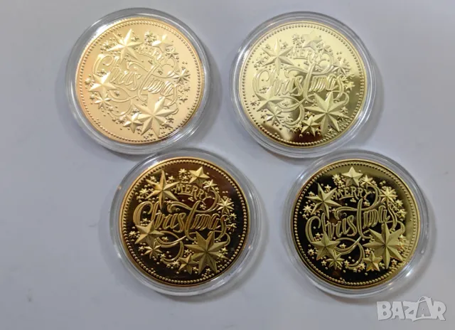 Подаръчна Коледна монета плакет , снимка 4 - Нумизматика и бонистика - 48364956
