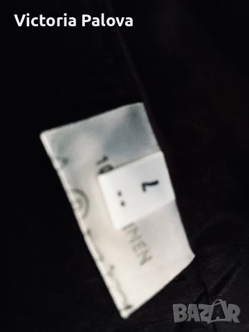 Черно ленено сако овърсайз, снимка 3 - Сака - 40453038