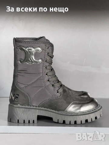 Celine Дамски Черни Боти Селин Код E1187, снимка 3 - Дамски боти - 53227050